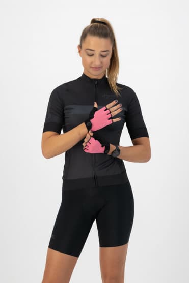Dámské cyklistické rukavice Rogelli CORE, růžové