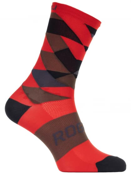 Designové funkční ponožky Rogelli SCALE 14, červené